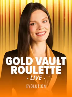Gold Vault Roulette by Evolution, live table in the Stake lobby