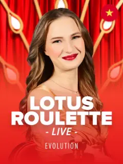 Lotus Roulette by Evolution, live table in the Stake lobby