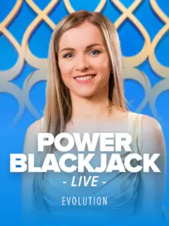 Power Blackjack by Evolution, live table in the Stake lobby